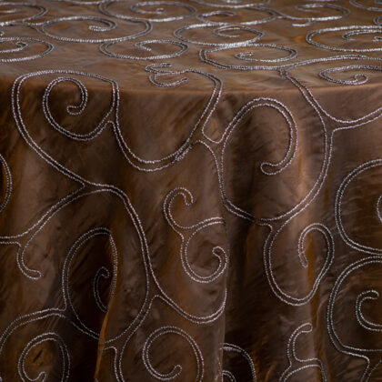 Allegro Brown Tablecloth
