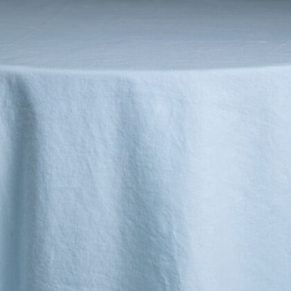 Baby Blue Linen Tablecloth