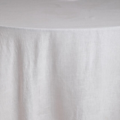 Baby Pink Linen Tablecloth