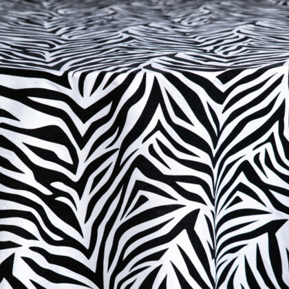 Black & White Zebra Tablecloth