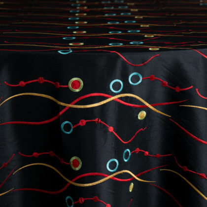 Black Edgewater Tablecloth