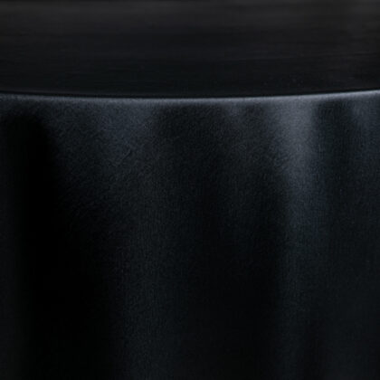 Black Satin Tablecloth