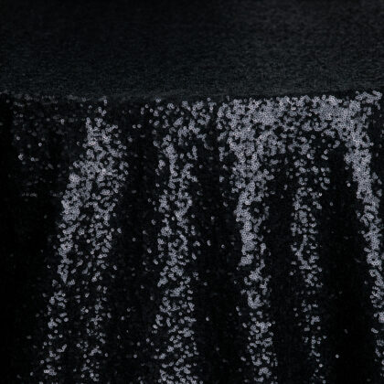 Black Sequin Tablecloth