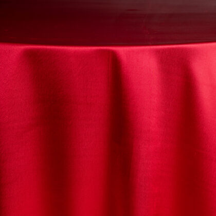 Blood Red Satin Tablecloth