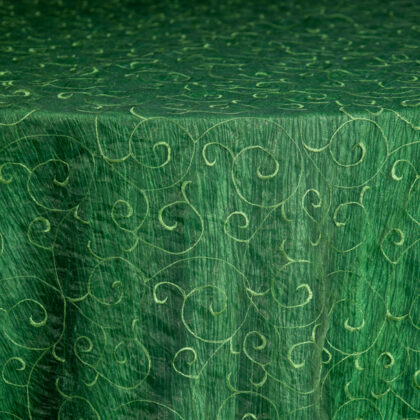 Chateau Green with Crush Green Underlay Tablecloth