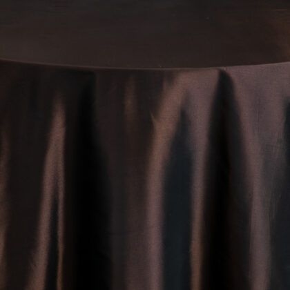 Chocolate Brown Taffeta Tablecloth