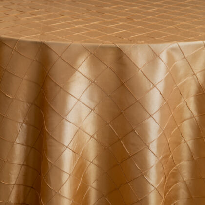 Gold Pintuck Tablecloth