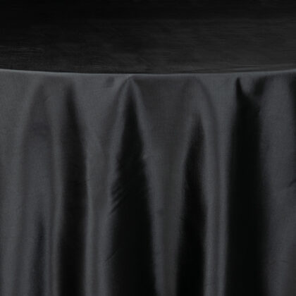 Gun Metal Taffeta Tablecloth