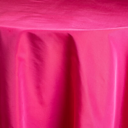 Hot Pink Taffeta Tablecloth