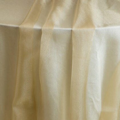 Light Gold Organza 1 Tablecloth