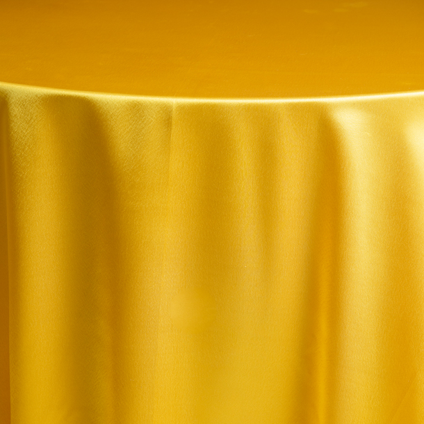 Light Yellow Crepe Back Satin Tablecloth
