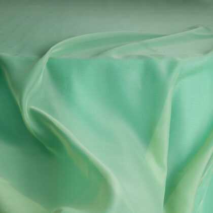 Mint Green Sheer with Mint Green Jute Underlay Tablecloth