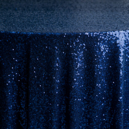 Navy Sequin Tablecloth