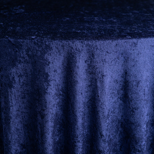 Navy Blue Velvet Tablecloth