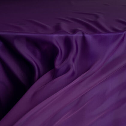 Purple Sheer with Purple Satin Underlay Tablecloth