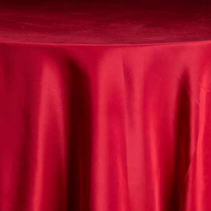 Red Taffetta Tablecloth