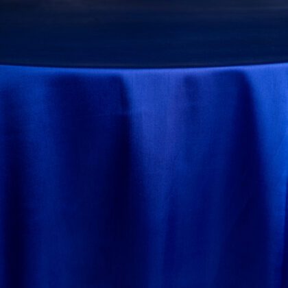 Royal Blue Satin Tablecloth