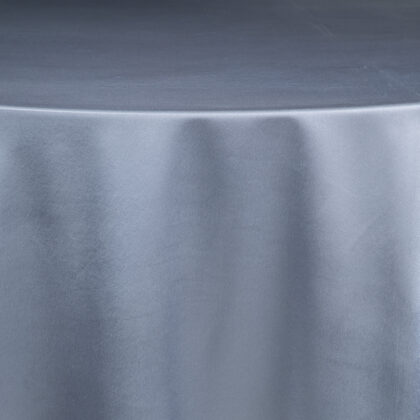 Silver Satin Tablecloth