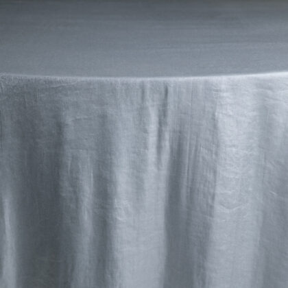 Silver Silk Tablecloth