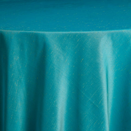 Turquoise Dupioni Tablecloth